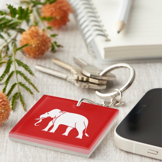 Siamese Elephant Sleutelhanger (Voorkant Rechts)