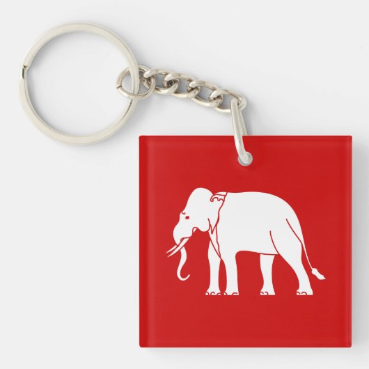 Siamese Elephant Sleutelhanger (Voorkant)