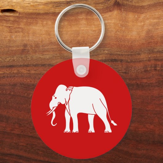 Siamese Elephant Sleutelhanger (Voorkant)