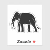 Siamese Elephant Sticker (Vel)