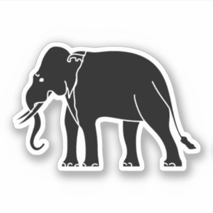 Siamese Elephant Sticker