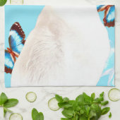 Siamese en Butterflies Theedoek (Gevouwen)