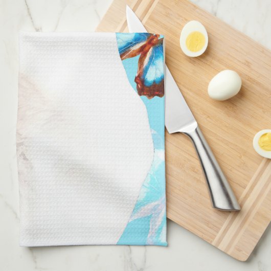 Siamese en Butterflies Theedoek (Quarter Fold)