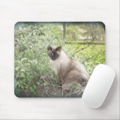 Siamese en wijnstokken muismat (Met muis)