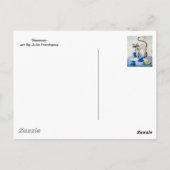 Siamese - fijne kunst briefkaart (Achterkant)