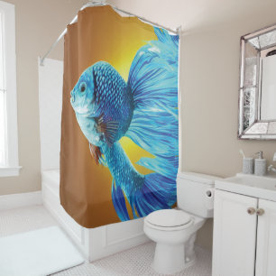 Siamese Fish Shower Curtain Douchegordijn