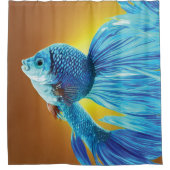 Siamese Fish Shower Curtain Douchegordijn (Voorkant)