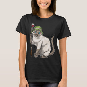 Siamese Fisher Gevist staaf Gevist T-shirt