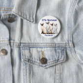 Siamese Forever Ronde Button 5,7 Cm (In situ)