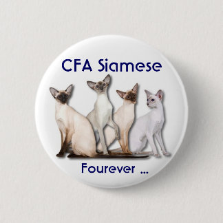 Siamese Forever Ronde Button 5,7 Cm