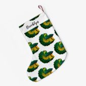 Siamese gevechtsvis cartoon illustratie kleine kerstsok (Achterkant (Hangend))