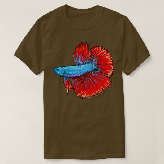 Siamese gevechtsvis, geschenk 6 t-shirt (Design voorkant)