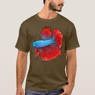Siamese gevechtsvis, geschenk 6 t-shirt