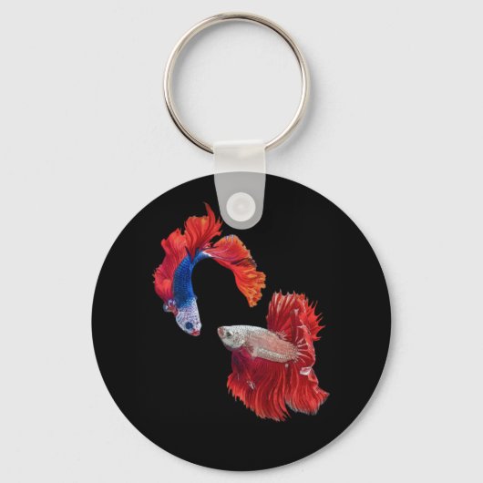 Siamese gevechtsvis sleutelhanger (Voorkant)