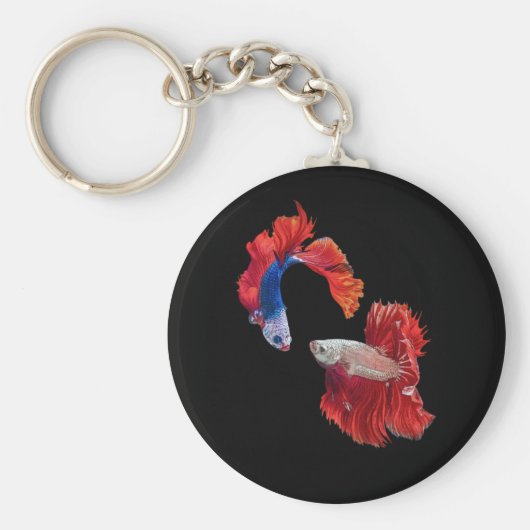 Siamese gevechtsvis sleutelhanger (Voorkant)