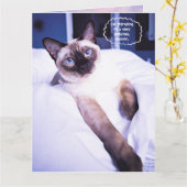 Siamese Greeting Birthday-kaart Kaart (Gele Bloem)