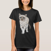 Siamese Halloween-mummie T-shirt (Voorkant)