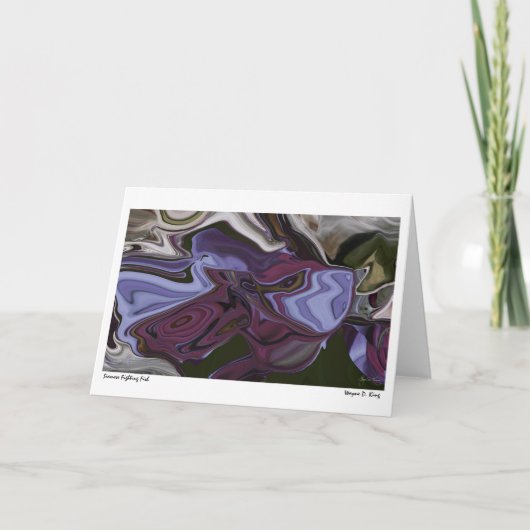 Siamese het Vechten Vissen Kaart (Voorkant)