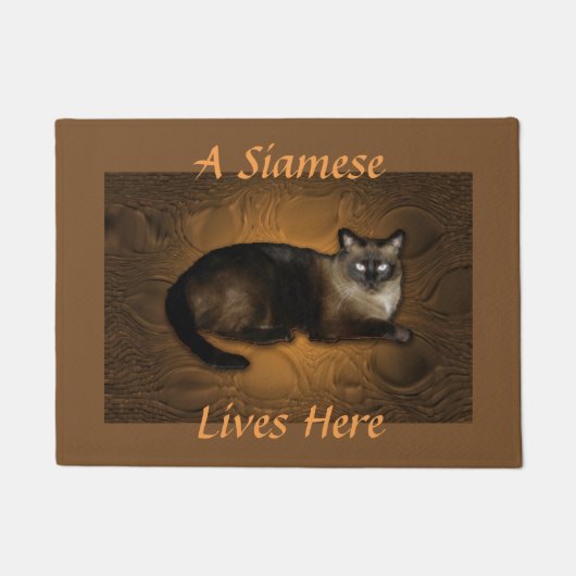 Siamese huisdier 18"x 24"Deurmat Deurmat (Voorkant)