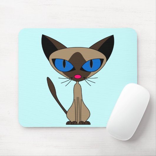 Siamese If you Alsjeblieft - Mousepad Muismat (Met muis)