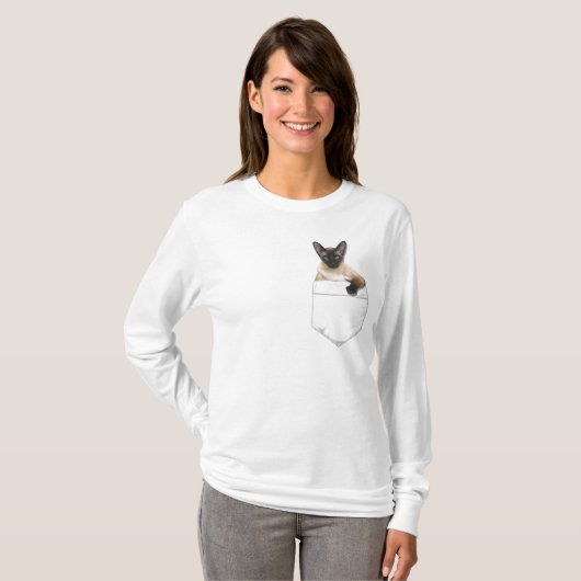 Siamese in uw zakje t-shirt (Voorkant volledig)