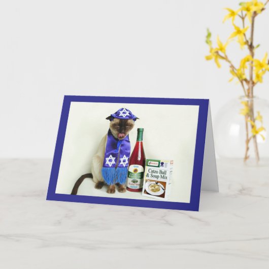 Siamese Kaart van de Pascha van de Kat (Gele Bloem)