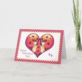 Siamese Kaart van de Valentijnsdag van de Kat