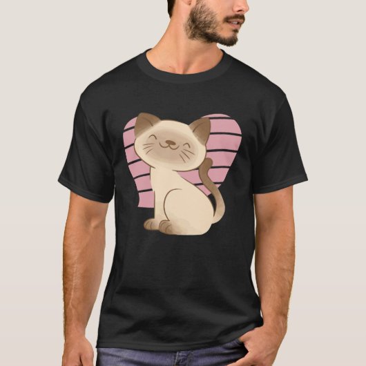 Siamese kat 2 t-shirt (Voorkant)