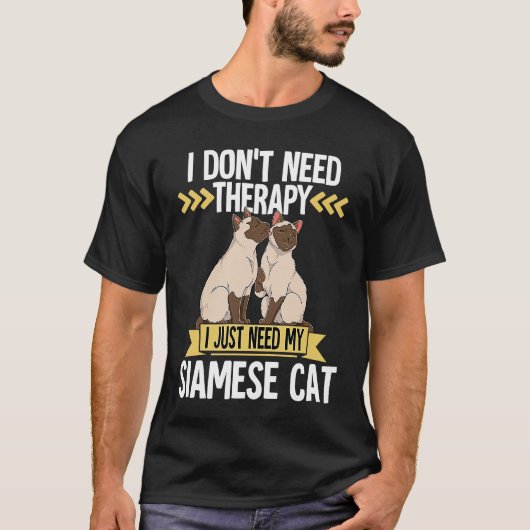 Siamese Kat 3 T-shirt (Voorkant)