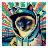 SIAMESE KAT 4 PERFECT POSTER (Voorkant)