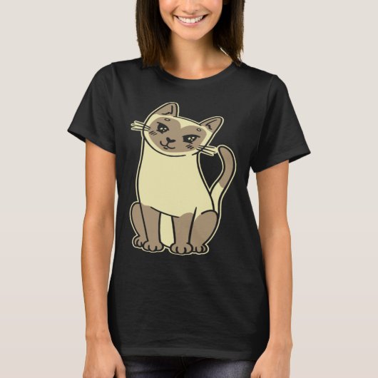Siamese kat 4 t-shirt (Voorkant)