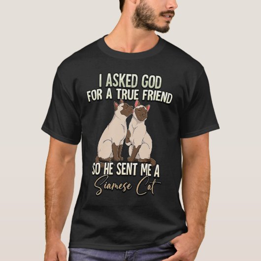 Siamese Kat 6 T-shirt (Voorkant)