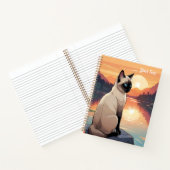 Siamese Kat aan het Meer Notitieboek (Binnen)