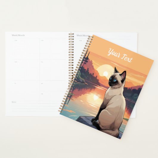Siamese Kat aan het Meer Planner (Display)