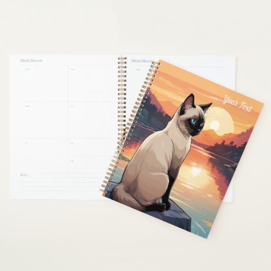 Siamese kat aan het meer planner (Display)