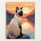 Siamese kat aan het meer planner (Voorkant)
