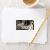 Siamese Kat Adresetiketten Etiket (Insitu)