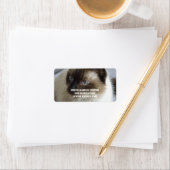 Siamese Kat Adresetiketten Etiket (Insitu)