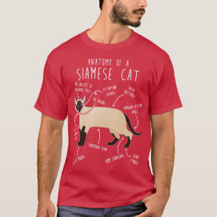Siamese Kat Anatomie 1 T-shirt