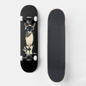 Siamese Kat Art Blauw-Eyed Kat Lover Persoonlijk Skateboard (Voorkant)