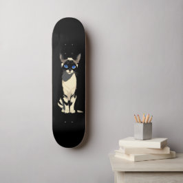 Siamese Kat Art Blauw-Eyed Kat Lover Persoonlijk Skateboard