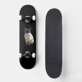 Siamese Kat Art Blauw-Eyed Kat Lover Persoonlijk Skateboard (Voorkant)