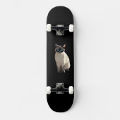 Siamese Kat Art Blauw-Eyed Kat Lover Persoonlijk Skateboard (Voorkant)