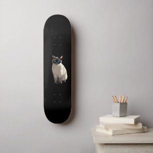 Siamese Kat Art Blauw-Eyed Kat Lover Persoonlijk Skateboard