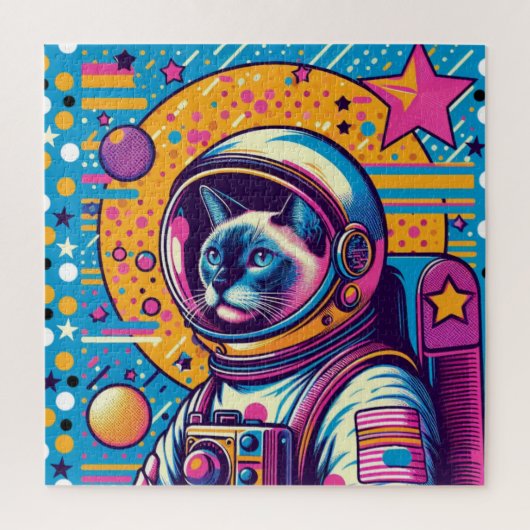 SIAMESE KAT-ASTRONAUT 6 LEGPUZZEL (Verticaal)