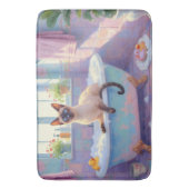 Siamese Kat Bad Decor Badmat (Voorkant Verticaal)