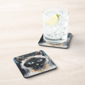 Siamese kat bier onderzetter (Rechterzijde)