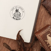 Siamese kat, boek uit de bibliotheek van rubberstempel