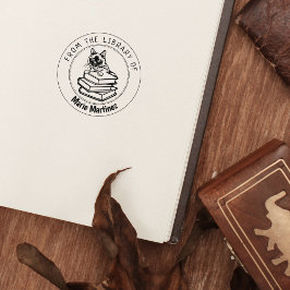 Siamese kat, boek uit de bibliotheek van rubberstempel