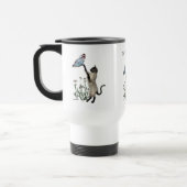 Siamese kat Butterfly Daisies Travel Mug Reisbeker (Links)